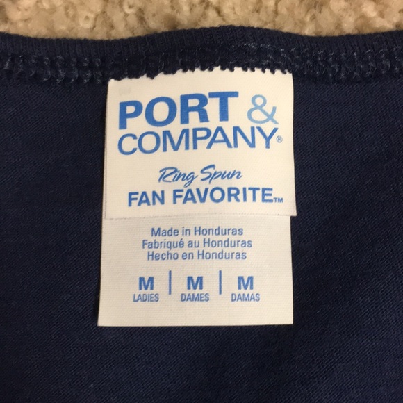 NWOT deep navy, 100% cotton “barre.crawl” tank - size M - Picture 5 of 10